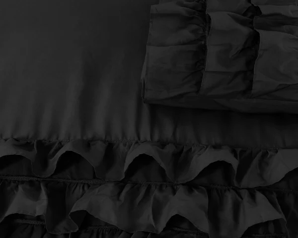 Dekbedovertrek Cyprus Zwart