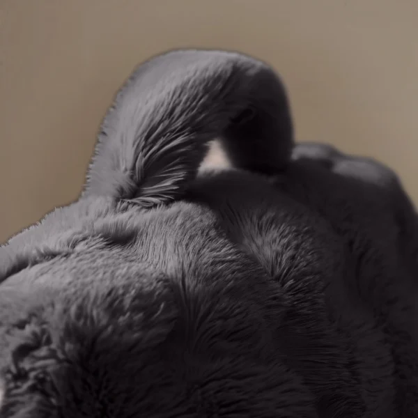 Rugsteun Kussen Bedrest Pompom Antraciet 34 x 50