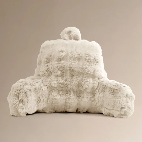 Rugsteun Kussen Bedrest Pompom Beige 34 x 50