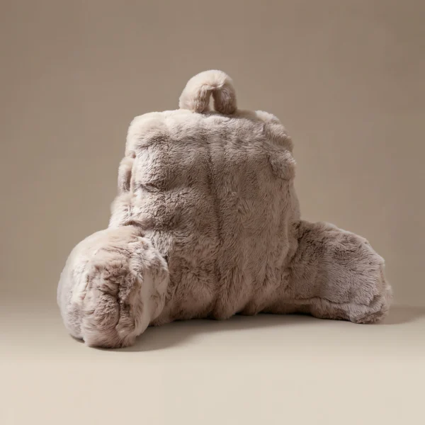 Rugsteun Kussen Bedrest Pompom Taupe 34 x 50