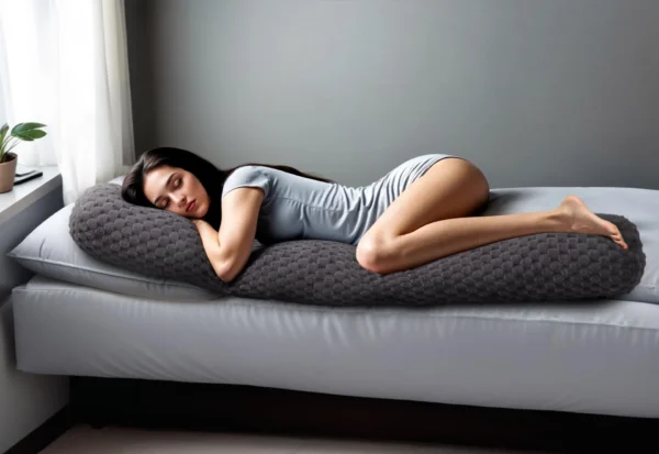 Zwangerschaps Kussen Bodypillow Antraciet 140 x 20