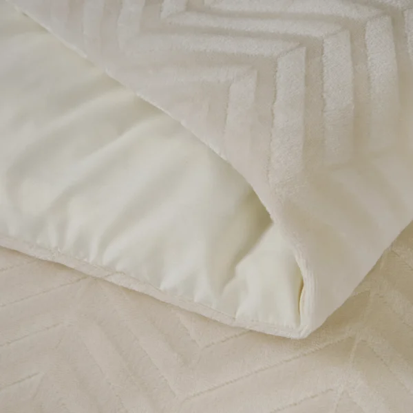 Dekbedovertrek Chevron Teddy Créme