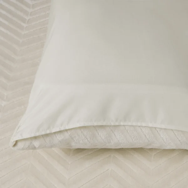 Dekbedovertrek Chevron Teddy Créme