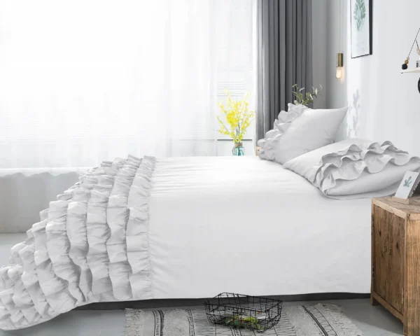 Dekbedovertrek Cyprus Wit