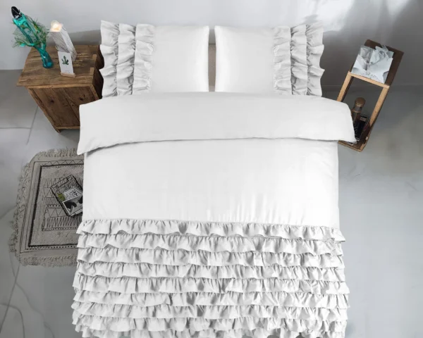 Dekbedovertrek Cyprus Wit