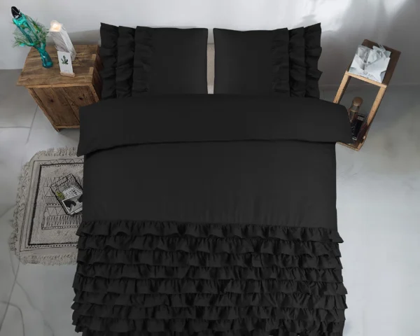 Dekbedovertrek Cyprus Zwart