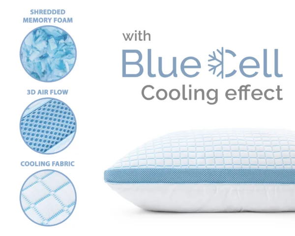 Hoofdkussen 3D Blue Cell Tech Verkoelend Memory Foam