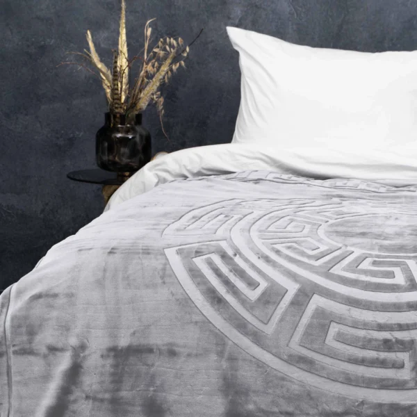 Deken Embossed Zeta Grijs 200 x 240