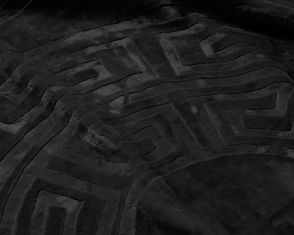 Deken Embossed Zeta Zwart 200 x 240