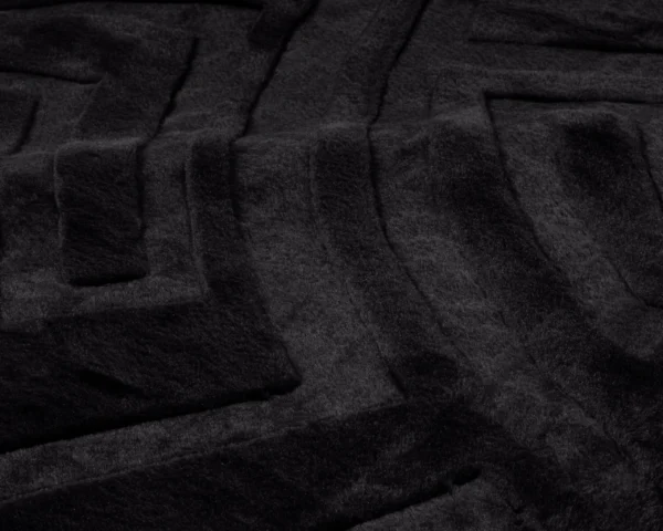 Deken Embossed Zeta Zwart 200 x 240