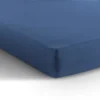 Hoeslaken Enkel Jersey Blauw