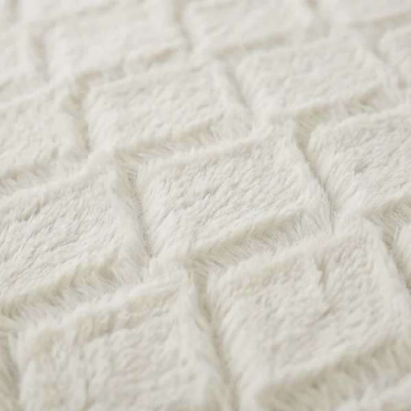 Dekbedovertrek Faux Fur Syon Crème