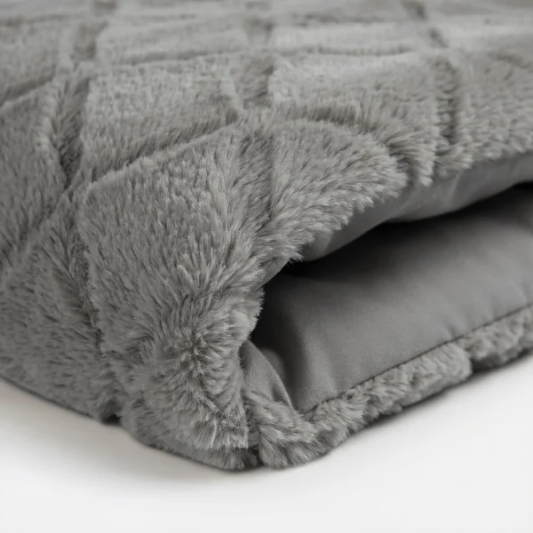 Dekbedovertrek Faux Fur Syon Grijs