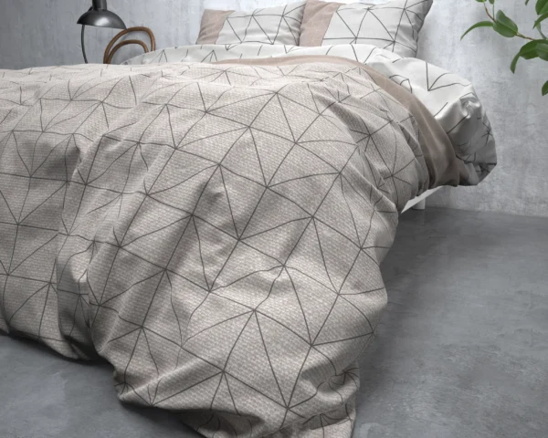 Dekbedovertrek Flanel Gino Taupe
