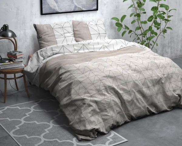 Dekbedovertrek Flanel Gino Taupe