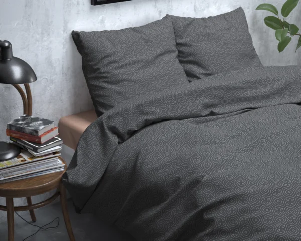 Dekbedovertrek Flanel Jason Antraciet