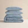 Dekbedovertrek Flanel Washed Cotton Blauw