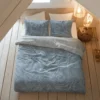 Dekbedovertrek Flanel Washed Cotton Blauw