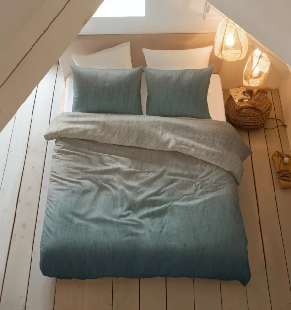 Dekbedovertrek Gradia Beige/Blauw