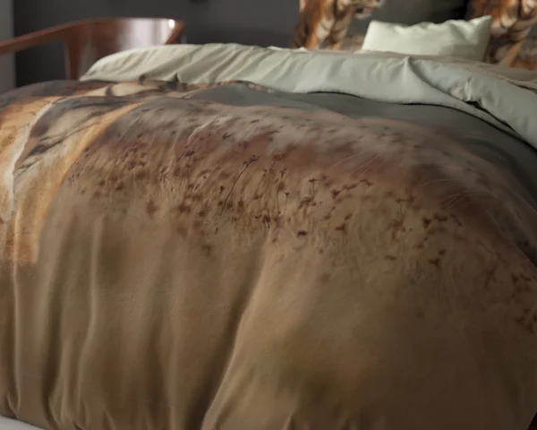 Dekbedovertrek Nature Tiger Taupe