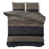 Dekbedovertrek Ravon Taupe/Antraciet