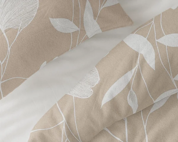 Dekbedovertrek Serenity Beige/Zand