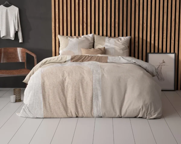 Dekbedovertrek Teddy Print Crème