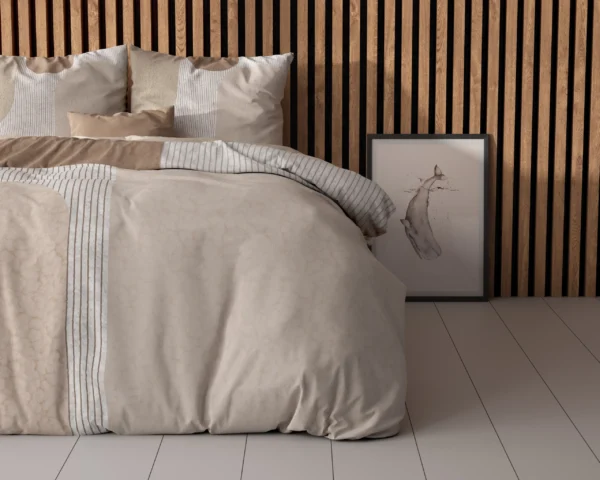 Dekbedovertrek Teddy Print Crème