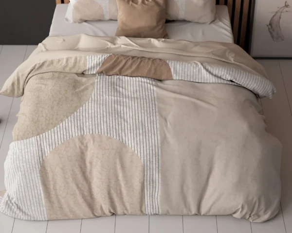 Dekbedovertrek Teddy Print Crème