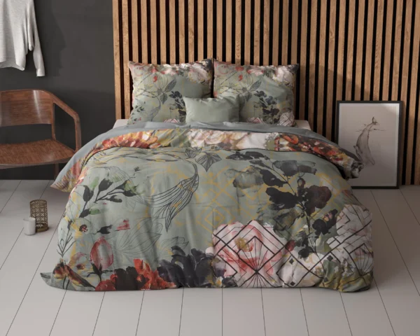 Dekbedovertrek Triangle Nature Groen