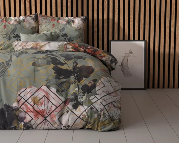 Dekbedovertrek Triangle Nature Groen