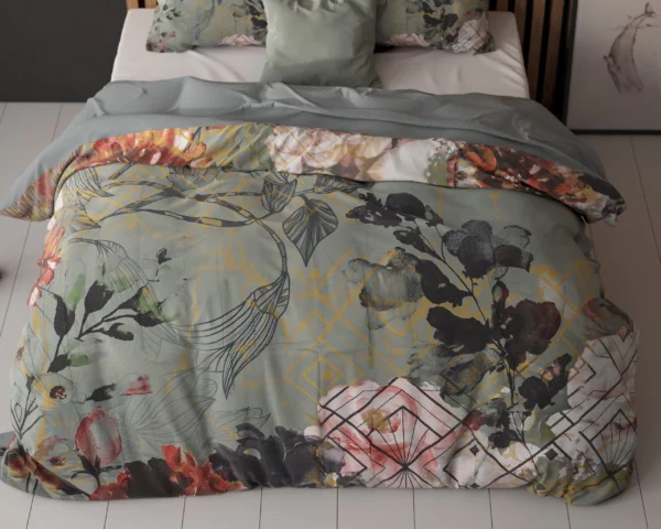 Dekbedovertrek Triangle Nature Groen