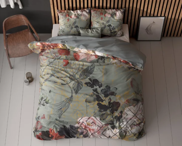 Dekbedovertrek Triangle Nature Groen