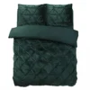 Dekbedovertrek Velvet Pintuck Groen