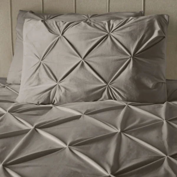 Dekbedovertrek Velvet Pintuck Zand