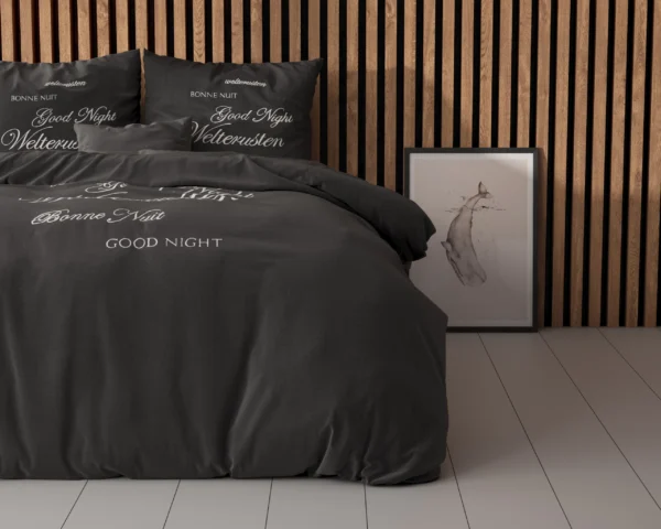 Dekbedovertrek Welterusten Zwart