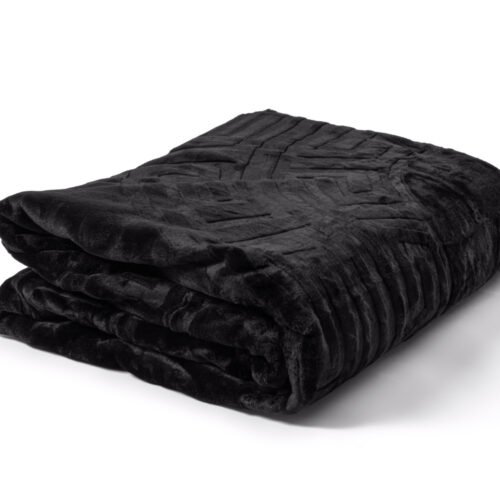 Deken Embossed Zeta Zwart 200 x 240