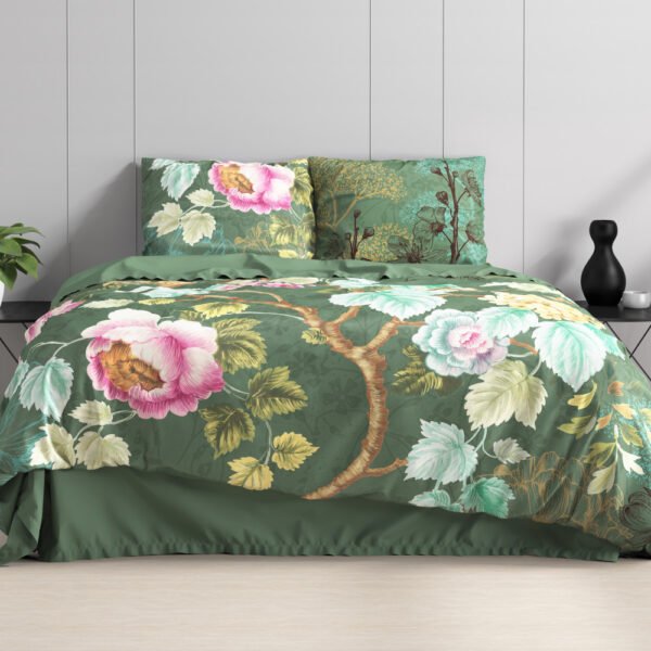 Dekbedovertrek Chanda Olijf groen