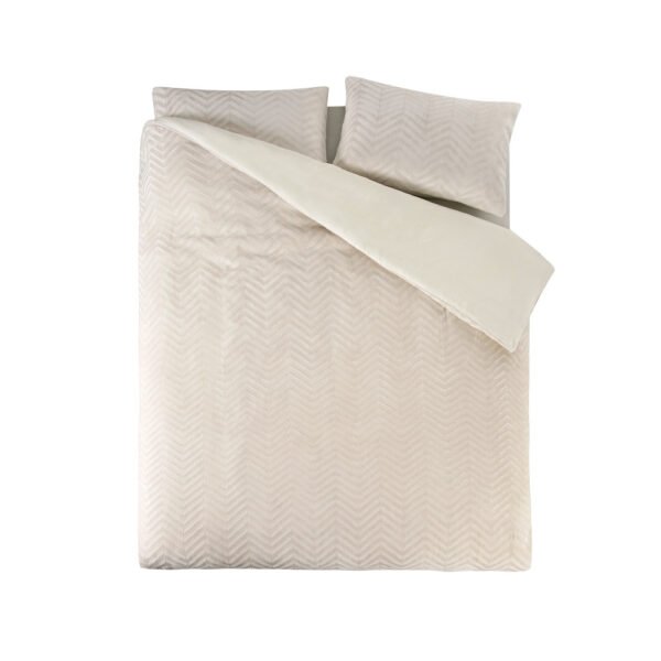 Dekbedovertrek Chevron Teddy Créme