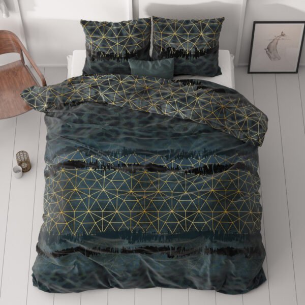 Dekbedovertrek Leopard Deco Donker Groen