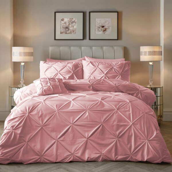 Dekbedovertrek Velvet Pintuck Roze