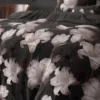 Dekbedovertrek Dark Flower Zwart