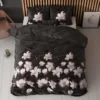 Dekbedovertrek Dark Flower Zwart