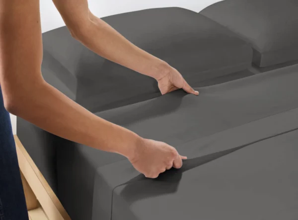 Bedlaken Flanel Premium Antraciet