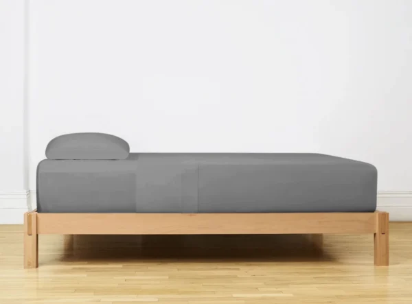 Bedlaken Katoen Grijs