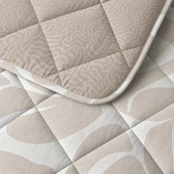 Lazy-Dekbed Drifty Zand/Grijs Met Kussenslopen