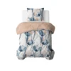 Lazy-Dekbed Glass Flower Blauw Met Kussenslopen