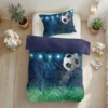 Dekbedovertrek Live football Blauw