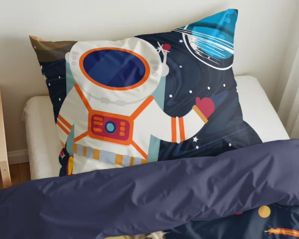 Dekbedovertrek Space man 2 Blauw