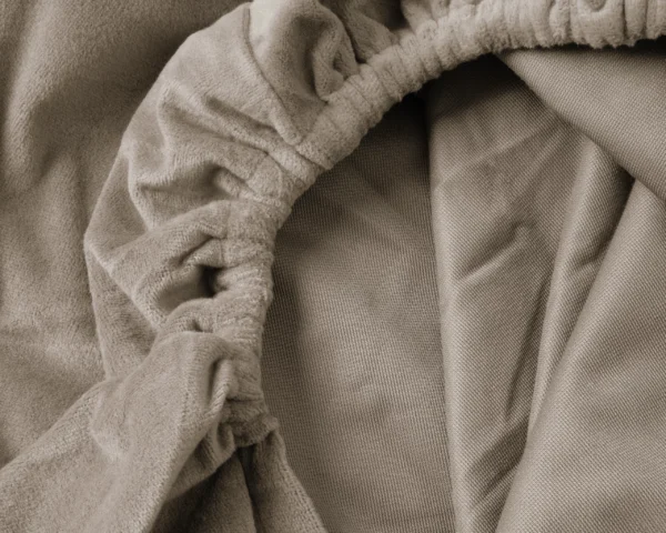 Hoeslaken Velvet Taupe/Grijs